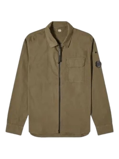 ORGANIC GABARDINE ZIPPED LENS OVERSHIRT